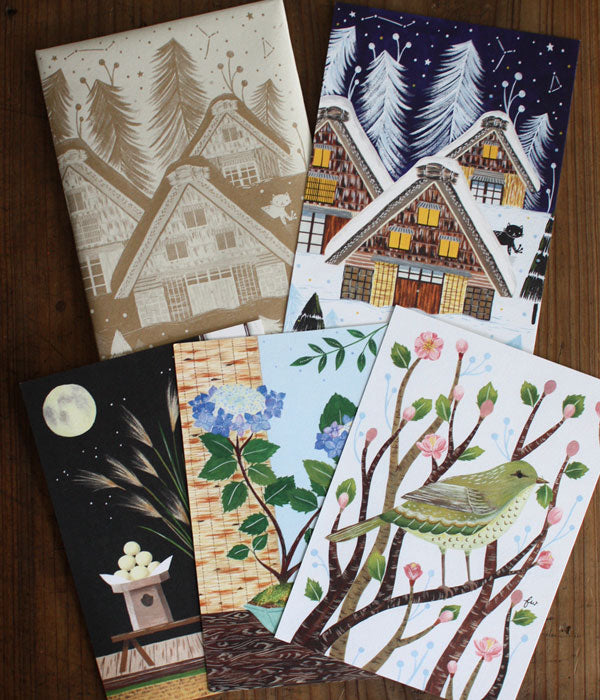 Japanese Four Seasons Card Set by FLORA WAYCOTT