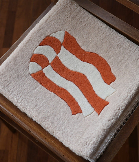 Yonezawa Dantsu Woven Wool Chair Mat {Windsock} - sold out