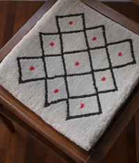 Yonezawa Dantsu Woven Wool Chair Mat {Red Fruits in Kagome} [10%OFF]