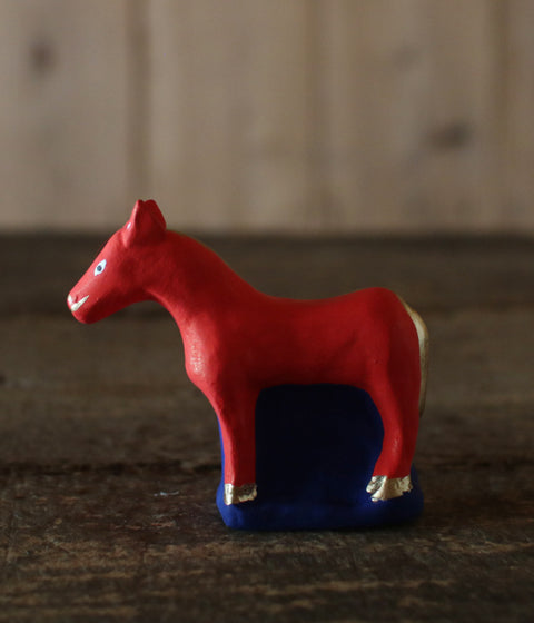 Yabase Clay Doll {Horse} Red