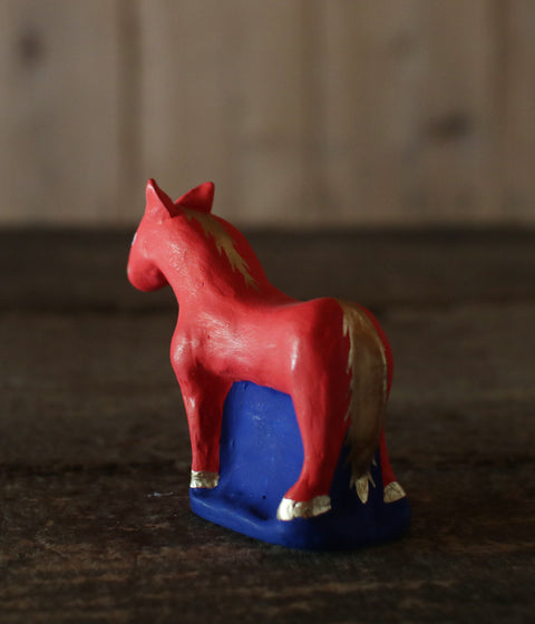 Yabase Clay Doll {Horse} Red