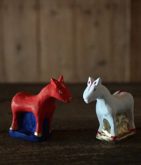 Yabase Clay Doll {Horse} Red