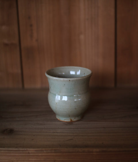 Ash-Green Ceramic Tea Cup