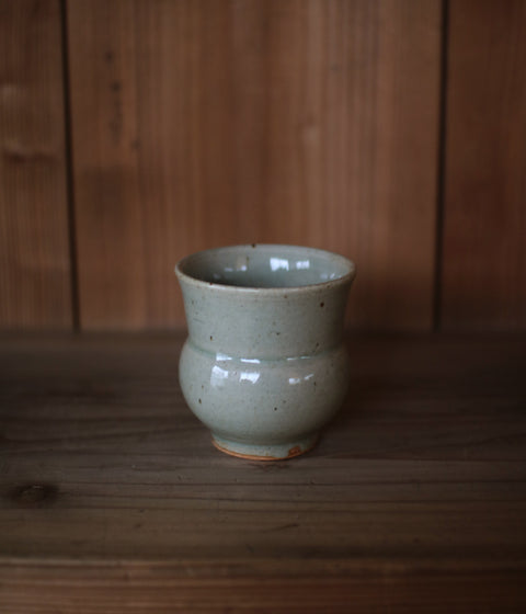 Ash-Green Ceramic Tea Cup