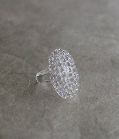 Mayu "Cocoon" Glass Ring