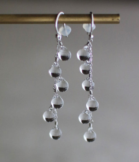 Morning Dew Glass Earrings