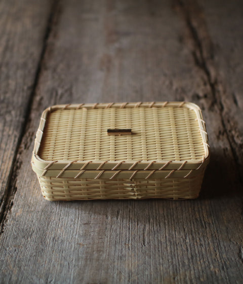 Handwoven Bamboo Serving Basket