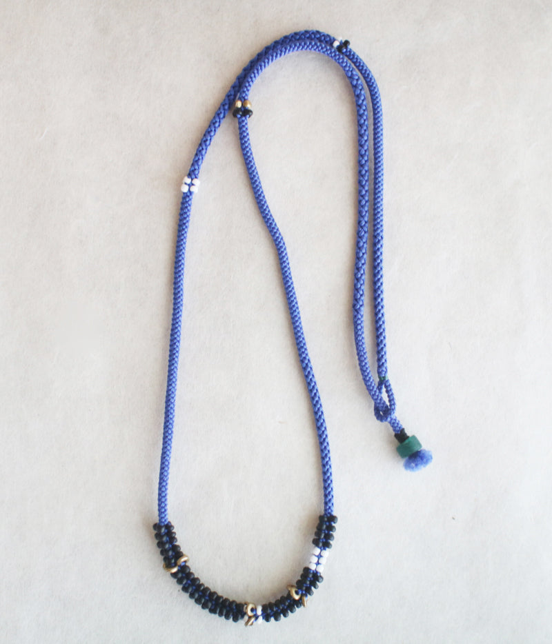 Kumihimo Necklace / Handmade Silk Braiding Jewelry by Noriko Yuki
