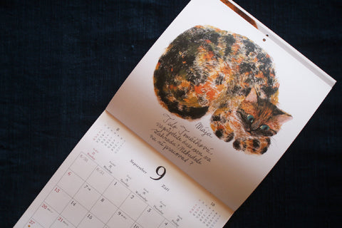 Iku Dekune Cats Wall Calendar 2026