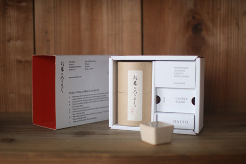 DAIYO Rice Wax Candles Gift Box Set