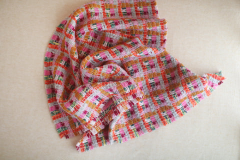 Woven Wool Square Cloth/Scarf {sakuragai}
