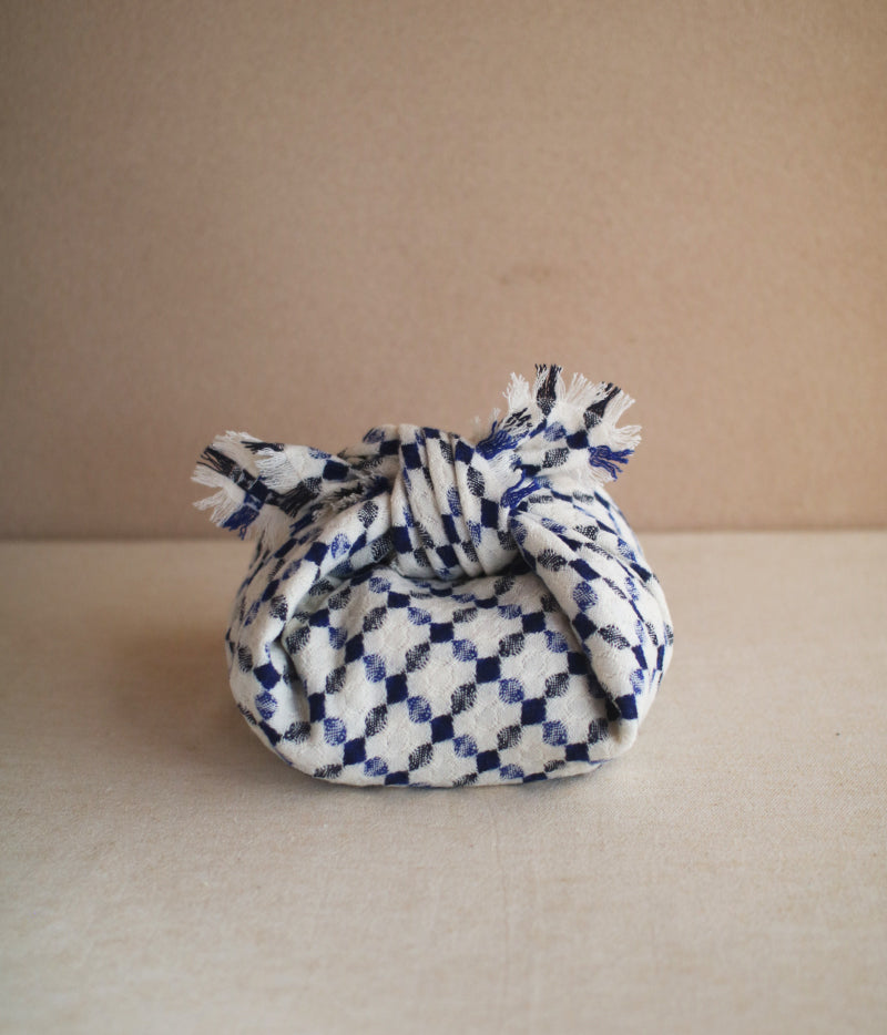 Woven Wool Square Cloth/Scarf {Ohajiki - Blue} – UGUiSU STORE