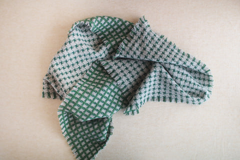 Woven Wool Square Cloth/Scarf {hound's tooth}