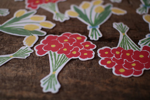 Flower Cut-Out Card Set