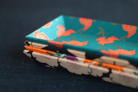 Chiyogami Paper Tray {Large Chrysanthemum}