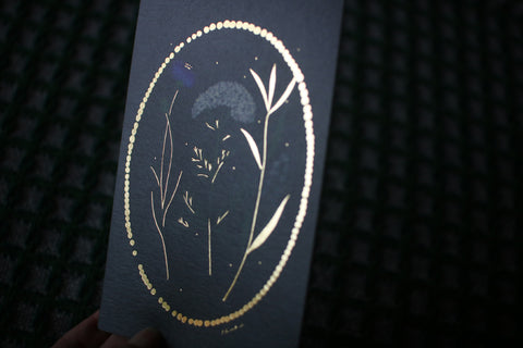 Foil-Pressed Postcard Set {Nishishuku}