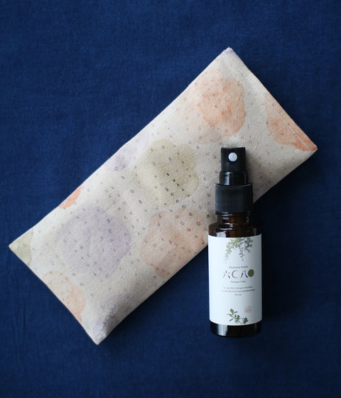 Warm Eye Pillow with Japanese Forest Mist {Flowers, Spring, and Rain}