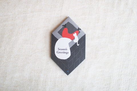 Holiday Pop-up Card {Santa & Chimney}