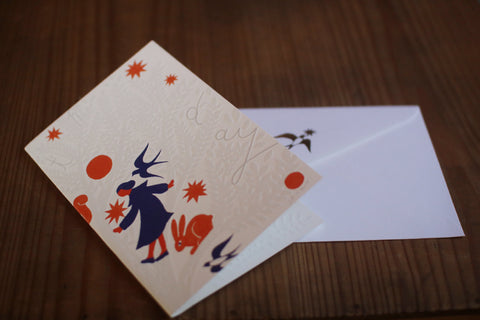 Tree Embossed Birthday Card