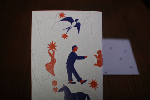 Tree Embossed Birthday Card