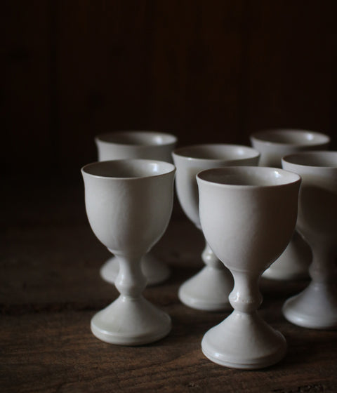 White Porcelain Wine Goblet