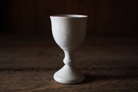 White Porcelain Wine Goblet