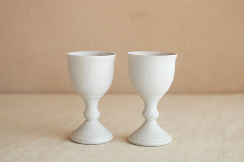 White Porcelain Wine Goblet
