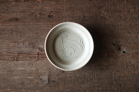 Mamezara Mini Dish {Cat}