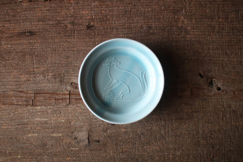 Mamezara Mini Dish {Cat}