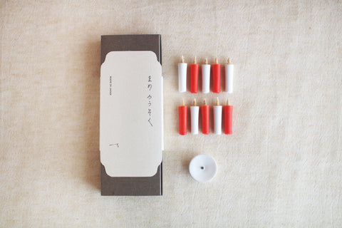 Daiyo Mini Rice Bran Wax Candles Gift Set (Holiday Ver.)