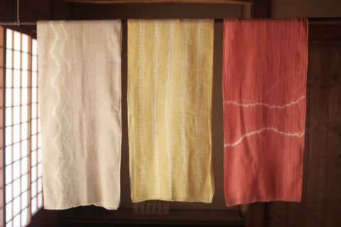 Botanically Dyed Cotton Gauze Scarf