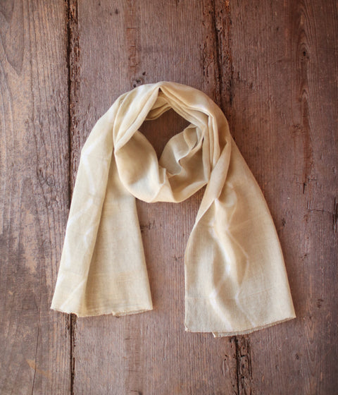 Botanically Dyed Cotton Gauze Scarf