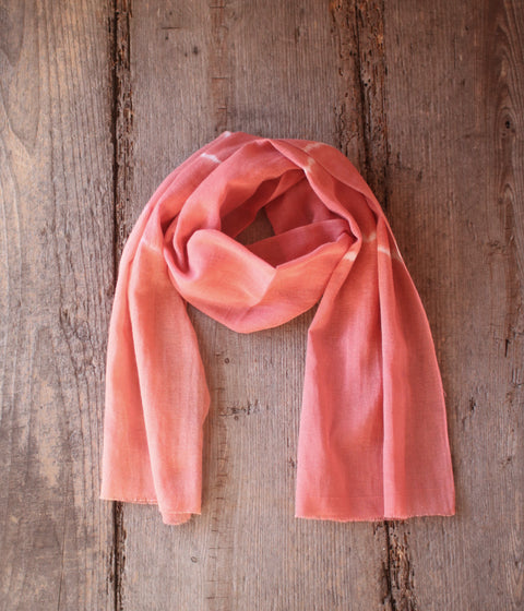 Botanically Dyed Cotton Gauze Scarf