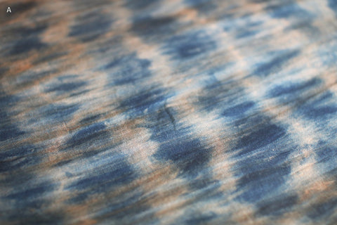 Aizome + Kakishibu Natural Indigo Dyed Cotton Gauze Scarf