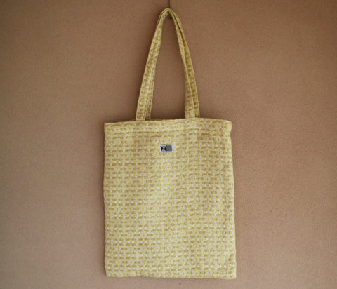 Woven Textile Record Tote Bag {mugiwara}