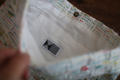 Woven Textile Shoulder Bag {biidoro}