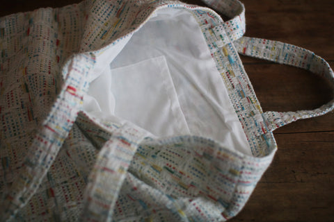 Woven Textile Record Tote Bag (Biidoro)