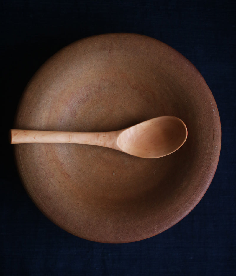 Hand-Carved Branch Serving Spoon [Crabapple] – UGUiSU STORE