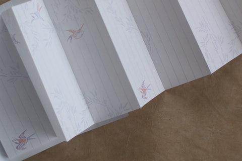 HAIBARA Accordion Stationery Set {Bamboo and Sparrows}