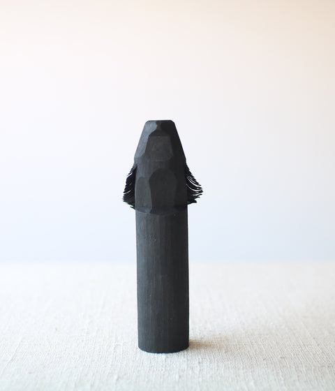 Sasano Ittobori Carved Wood Hawk {Black}