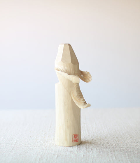 Sasano Ittobori Carved Wood Hawk {White} (sold out)