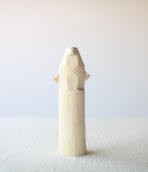Sasano Ittobori Carved Wood Hawk {White} (sold out)