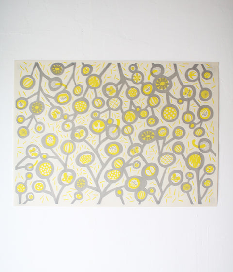Natsuko Kozue A3 Wrapping Paper {Brown Rice x Forest Yellow}