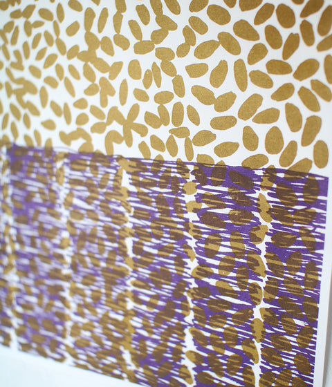 Natsuko Kozue A3 Wrapping Paper {Brown Rice x Forest Yellow}