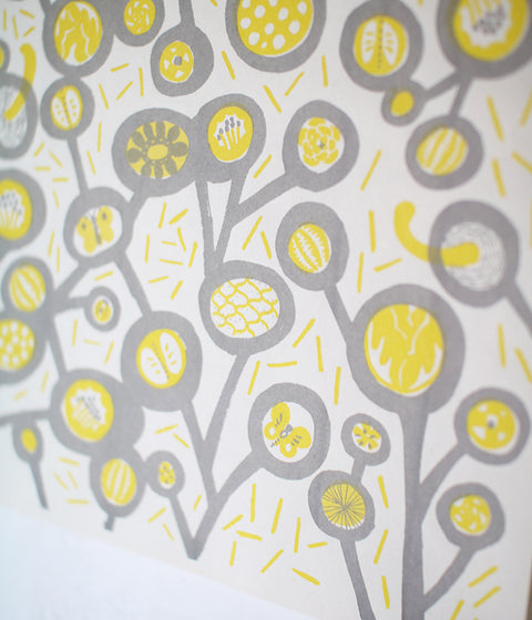 Natsuko Kozue A3 Wrapping Paper {Brown Rice x Forest Yellow}