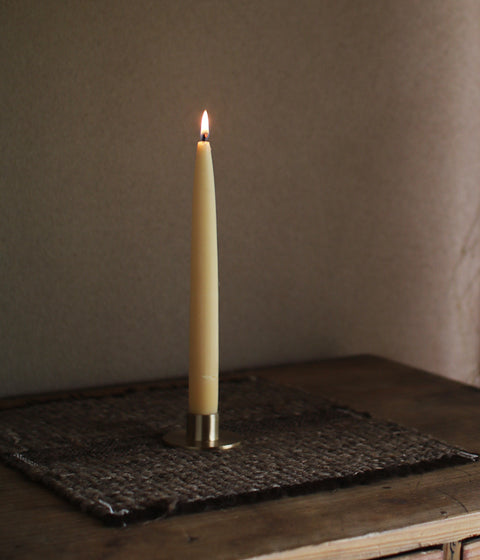 Brass Round Candle Holder