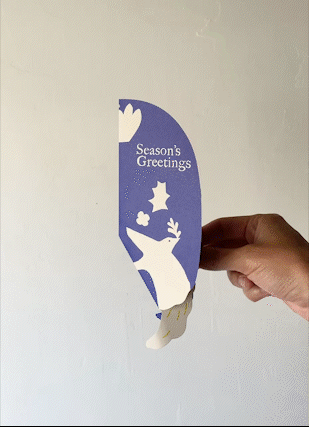 Holiday Pop-up Card {Santa & Pigeon}