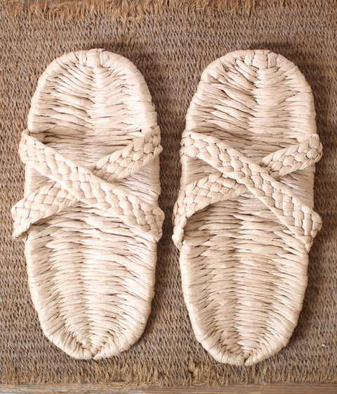 Washi Paper Sandals (Crossed Straps)