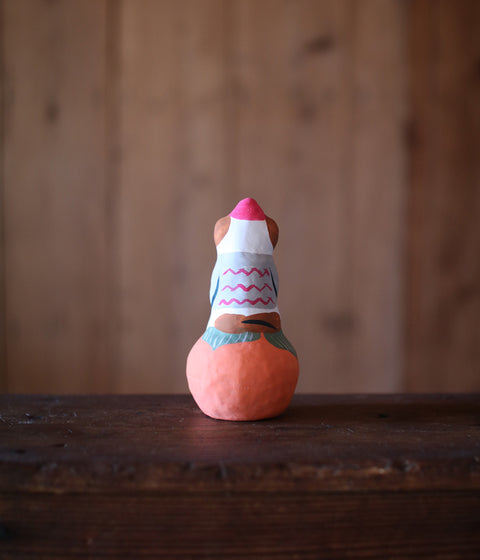 Hariko Paper Figurine {Dog & Persimmon}