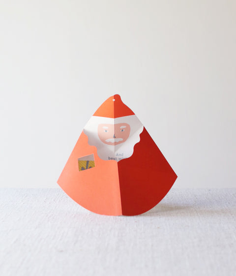 Holiday Pop-up Card {Daruma Santa}
